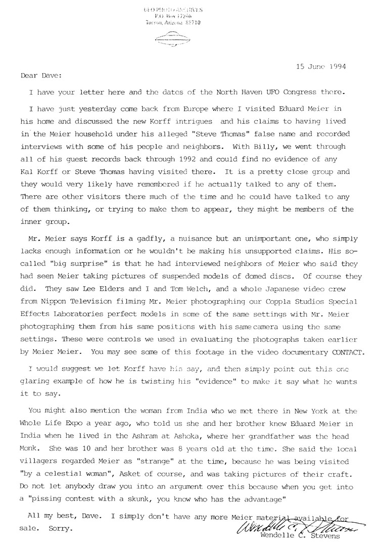 Original Letter