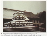 Quetzal's ship in front of the FIGU center on 22nd October 1980. (From Guido Moosbrugger's book "And still they fly!")