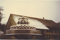 Quetzal's ship in front of the FIGU center on 22nd October 1980.